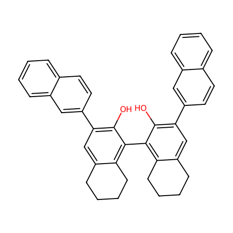 (R)-3,3'-双(2-萘基)-5,5',6,6',7,7',8,8'-八氢联萘酚结构图
