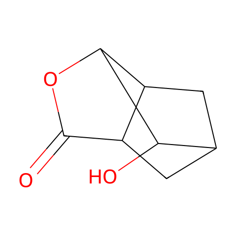5-羟基降冰片烷-2,6-内酯结构图