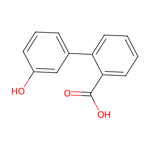 3'-HYDROXY-BIPHENYL-2-CARBOXYLIC ACID结构图