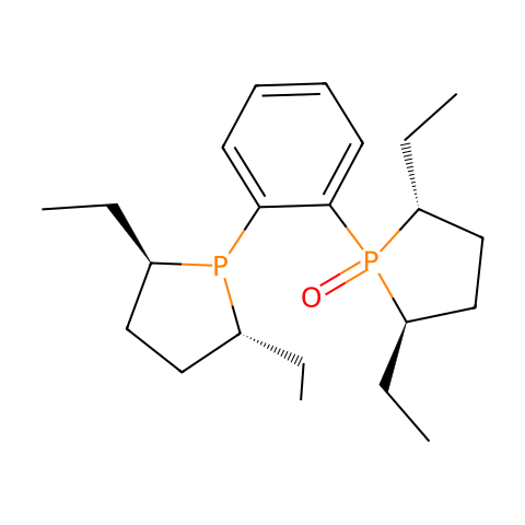 (2R,5R)-1-(2-[(2R,5R)-2,5-二乙基-1-亚磷基]苯基)-2,5-二乙基磷杂环戊烷 1-氧化物结构图