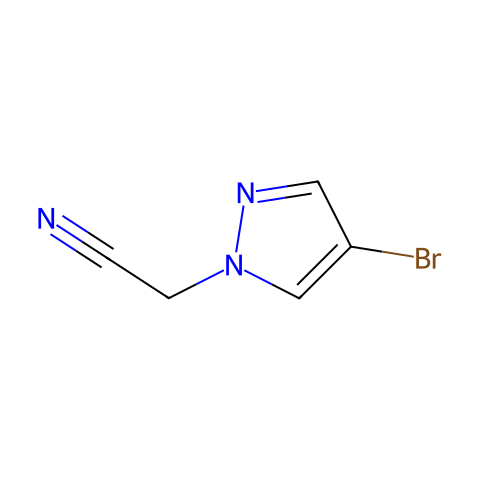 (4-bromo-1H-pyrazol-1-yl)acetonitrile结构图