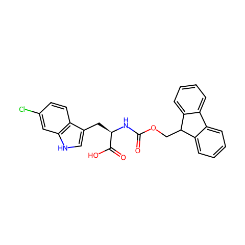Fmoc-6-chloro D-Tryptophan结构图