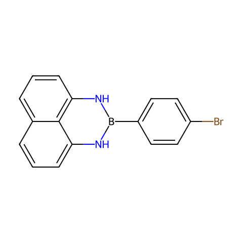 2-(4-溴苯基)-2,3-二氢-1H-萘并[1,8-DE][1,3,2]二氮杂硼烷结构图