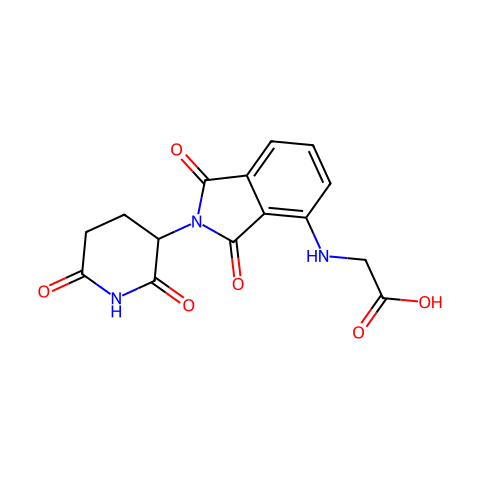 Thalidomide-NH-CH2-COOH结构图