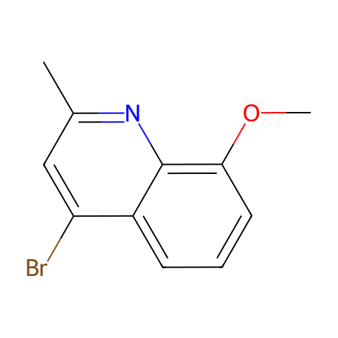 4-溴-8-甲氧基-2-甲基喹啉结构图