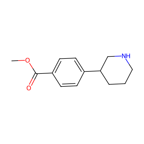 methyl 4-piperidin-3-ylbenzoate结构图