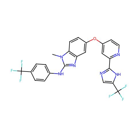 RAF265 (CHIR-265),Raf激酶和VEGFR-2抑制剂结构图