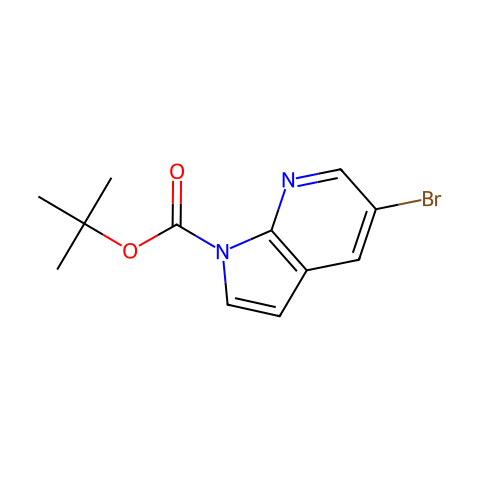 1-BOC-5-溴吡咯[2,3-b]吡啶结构图