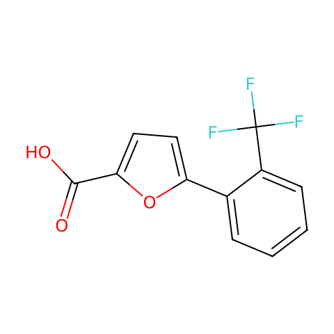 5-[2-(三氟甲基)苯基]-2-糠酸结构图