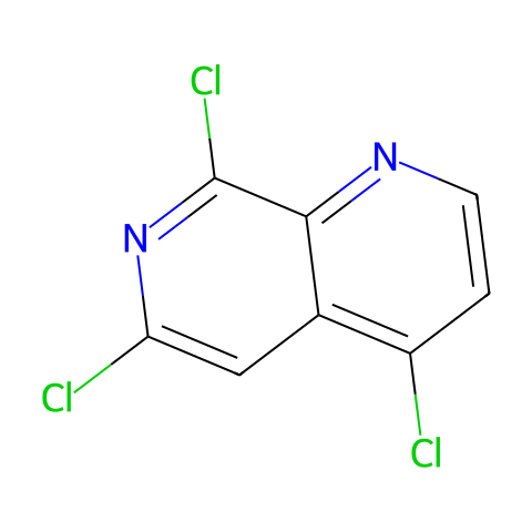 4,6,8-三氯-1,7-萘啶结构图