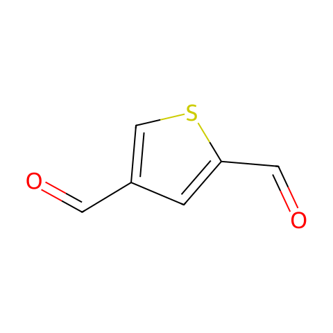 噻吩-2,4-二甲醛结构图