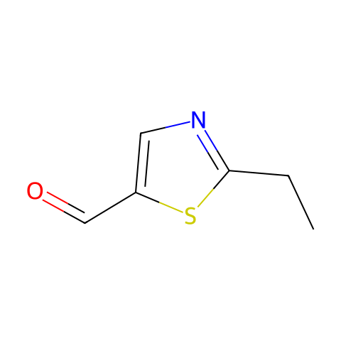 2-乙基-5-噻唑甲醛结构图