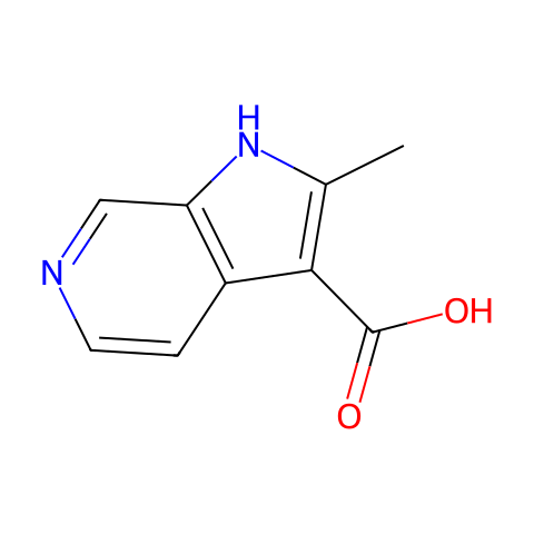 1H-Pyrrolo[2,3-c]pyridine-3-carboxylic acid, 2-methyl-结构图
