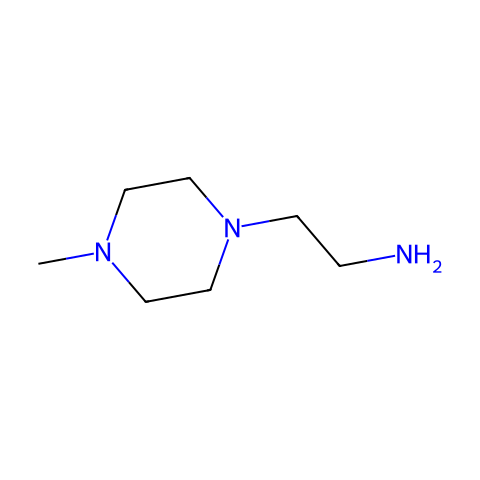 1-(2-Aminoethyl)-4-Methyl-Piperazine结构图