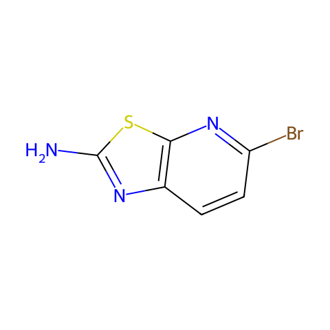 5-溴-2-氨基噻唑[5,4-B]并吡啶结构图