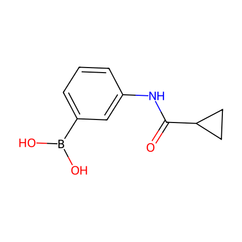 B-[3-[(cyclopropylcarbonyl)amino]phenyl]boronic acid结构图