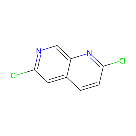 2,6-二氯-1,7-萘啶结构图