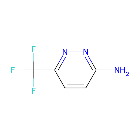 6-(TRIFLUOROMETHYL)PYRIDAZIN-3-AMINE结构图