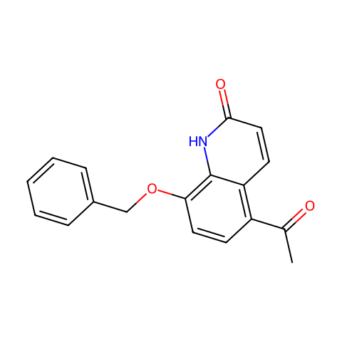 5-Acetyl-8-(phenylmethoxy)-2-quinolinone结构图