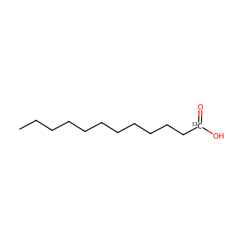 Dodecanoic Acid-1-13c结构图