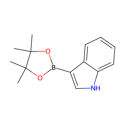 吲哚-5-硼酸嚬哪醇酯结构图