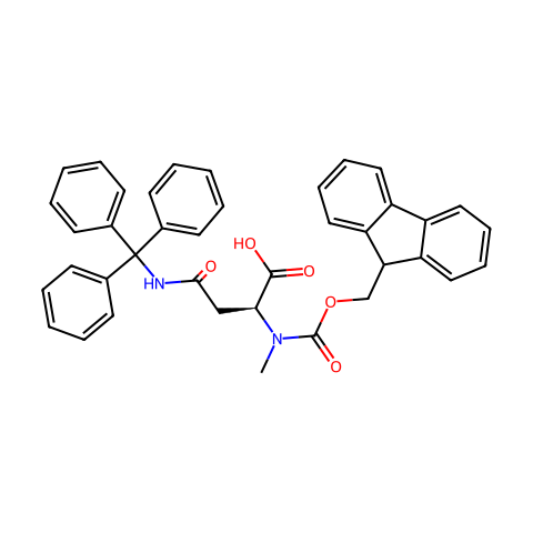FMOC-N-ME-ASN(TRT)-OH结构图