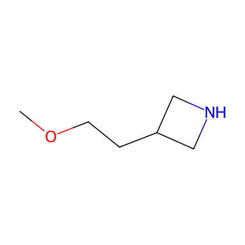 3-(2-methoxyethyl)azetidine结构图