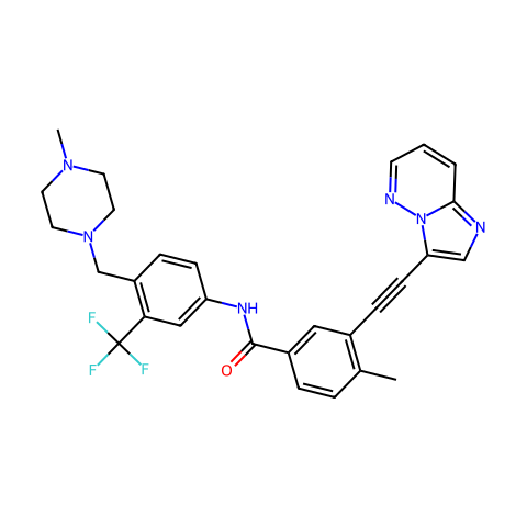 Ponatinib (AP24534)结构图