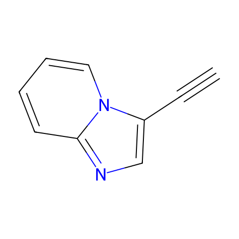 3-乙炔基咪唑并[1,2-A]吡啶结构图