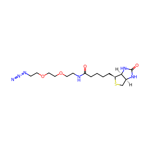 (+)-Biotin-PEG3-azide结构图
