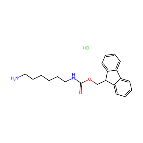 N-Fmoc-1,6-diaminohexane HCl结构图
