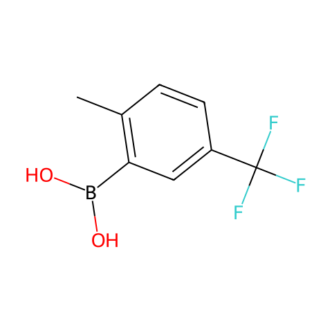 2-Methyl-5-(trifluoromethyl)phenylboronic acid结构图
