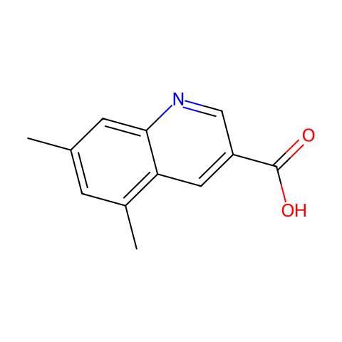 5,7-DIMETHYLQUINOLINE-3-CARBOXYLIC ACID结构图