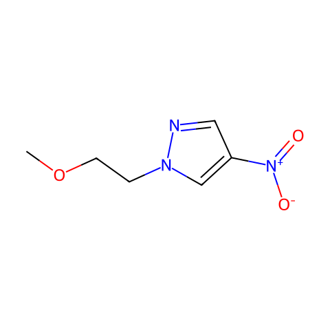 1-(2-Methoxyethyl)-4-nitro-1H-pyrazole结构图
