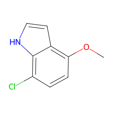 7-chloro-4-methoxy-1H-indole结构图