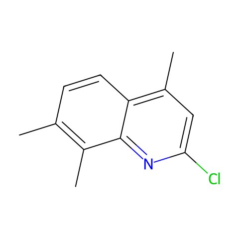 2-氯-4,7,8-三甲基喹啉结构图