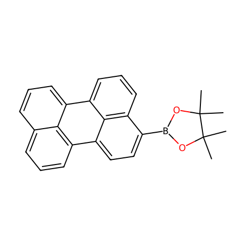4,4,5,5-四甲基-2-(3-苝基)-1,3,2-二氧代环戊硼烷结构图