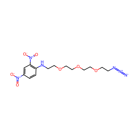 DNP-PEG3-AZIDE结构图