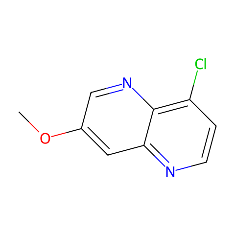 8-氯-3-甲氧基-1,5-萘啶结构图