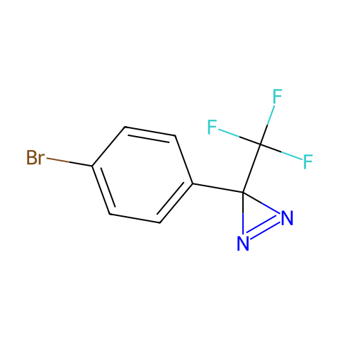 3-(4-溴苯基)-3-(三氟甲基)-3H-双吖丙啶结构图