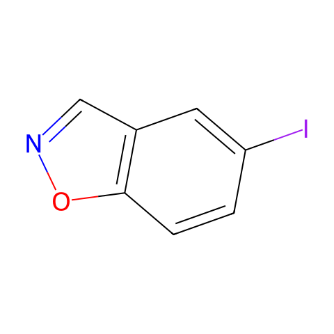 5-Iodo-benzooxazole结构图
