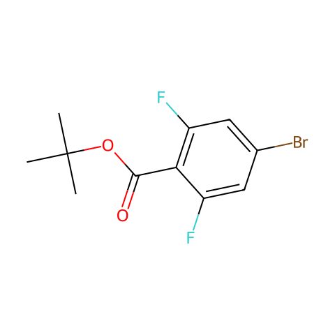 TERT-BUTYL 4-BROMO-2,6-DIFLUOROBENZOATE结构图