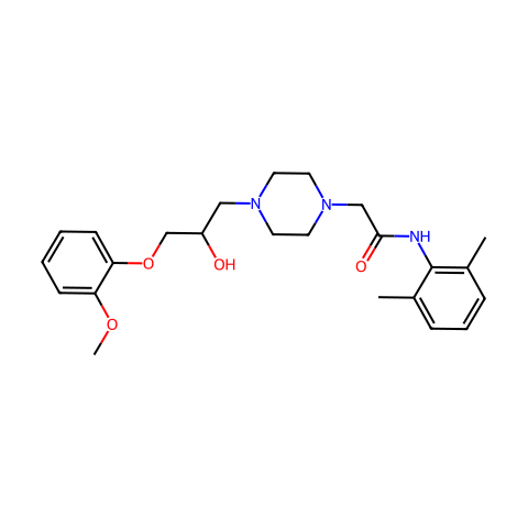 Ranolazine结构图