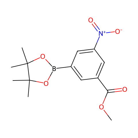 3-METHOXYCARBONYL-5-NITROPHENYLBORONIC ACID, PINACOL ESTER结构图