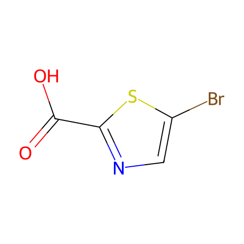 5-溴-1,3-噻唑-2-羧酸结构图