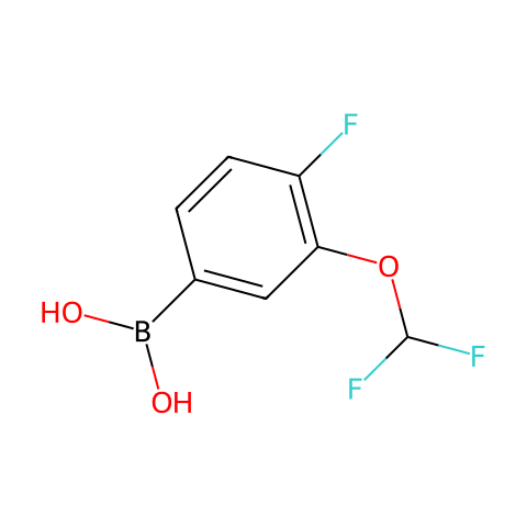 3-二氟甲氧基-4-氟苯硼酸 (含不同量的酸酐)结构图