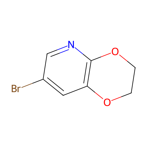 7-Bromo-2,3-dihydro-[1,4]dioxino[2,3-b]pyridine结构图