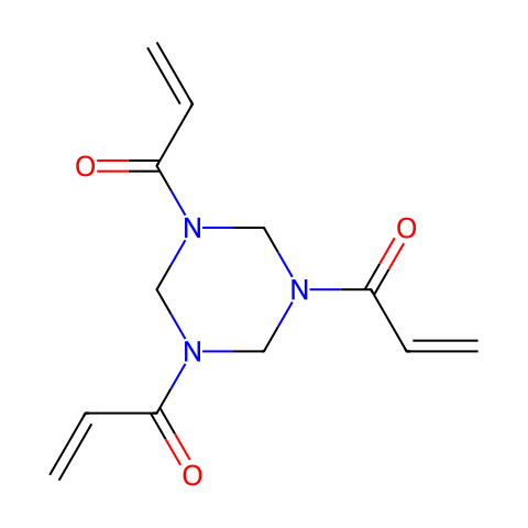 1,3,5-三丙烯酰基六氢-1,3,5-三嗪结构图