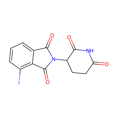 2-(2,6-Dioxopiperidin-3-yl)-4-iodoisoindoline-1,3-dione结构图