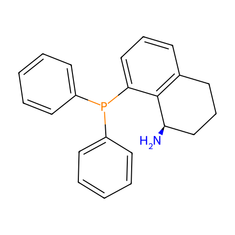 (R)-8-(二苯基膦)-1,2,3,4-四氢萘-1-胺结构图